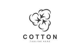 Cotton Logo Plant Design Vector, a Branding & Logo Template by Maylianaw28