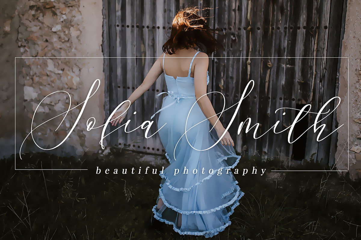 Amitany Script Font preview 3