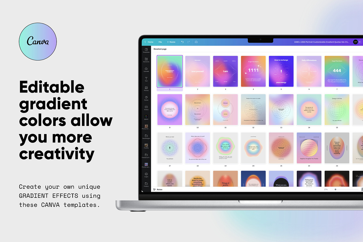 CANVA Aura Gradient Quotes BUNDLE, a Social Media Template by September 5th (Photo 3 of 21)