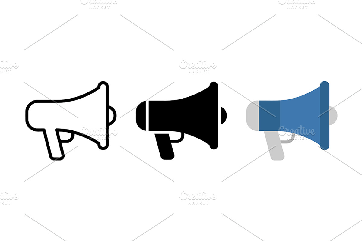 Megaphone Vector Icons, a Solid Icon by Artonix (Photo 2 of 2)