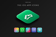 700 Bold and Colourful iOS App Icons, a Solid Icon by Phikfyn Icons (Thumbnail 2 of 6)
