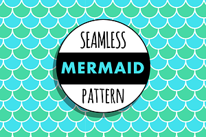 Seamless mermaid pattern