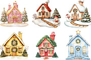 Christmas Home Clipart Bundle, an Illustration by Designking (Thumbnail 3 of 4)