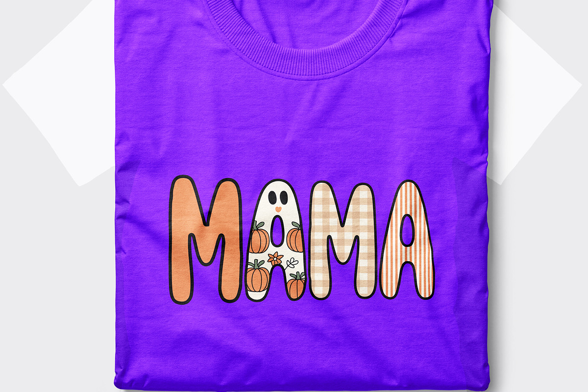 Preppy Halloween Mama Png Floral Gho, a Seasonal Illustration by Unique Design Team (Photo 3 of 7)