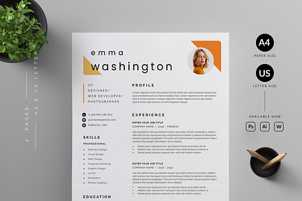 Resume/CV, a Resume Template by Reuix Studio