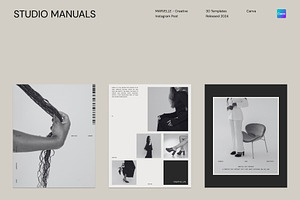MARVELLE - Creative Instagram Post, a Social Media Template by Studio Manuals