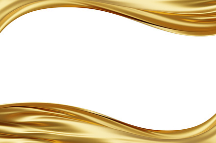 Luxury gold fabric banner