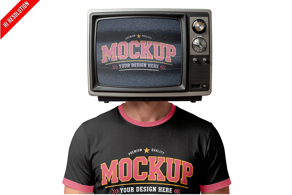 Vintage Retro Television PSD, an Advertising Mockup by Bruno's Shop (Photo 1 of 3)