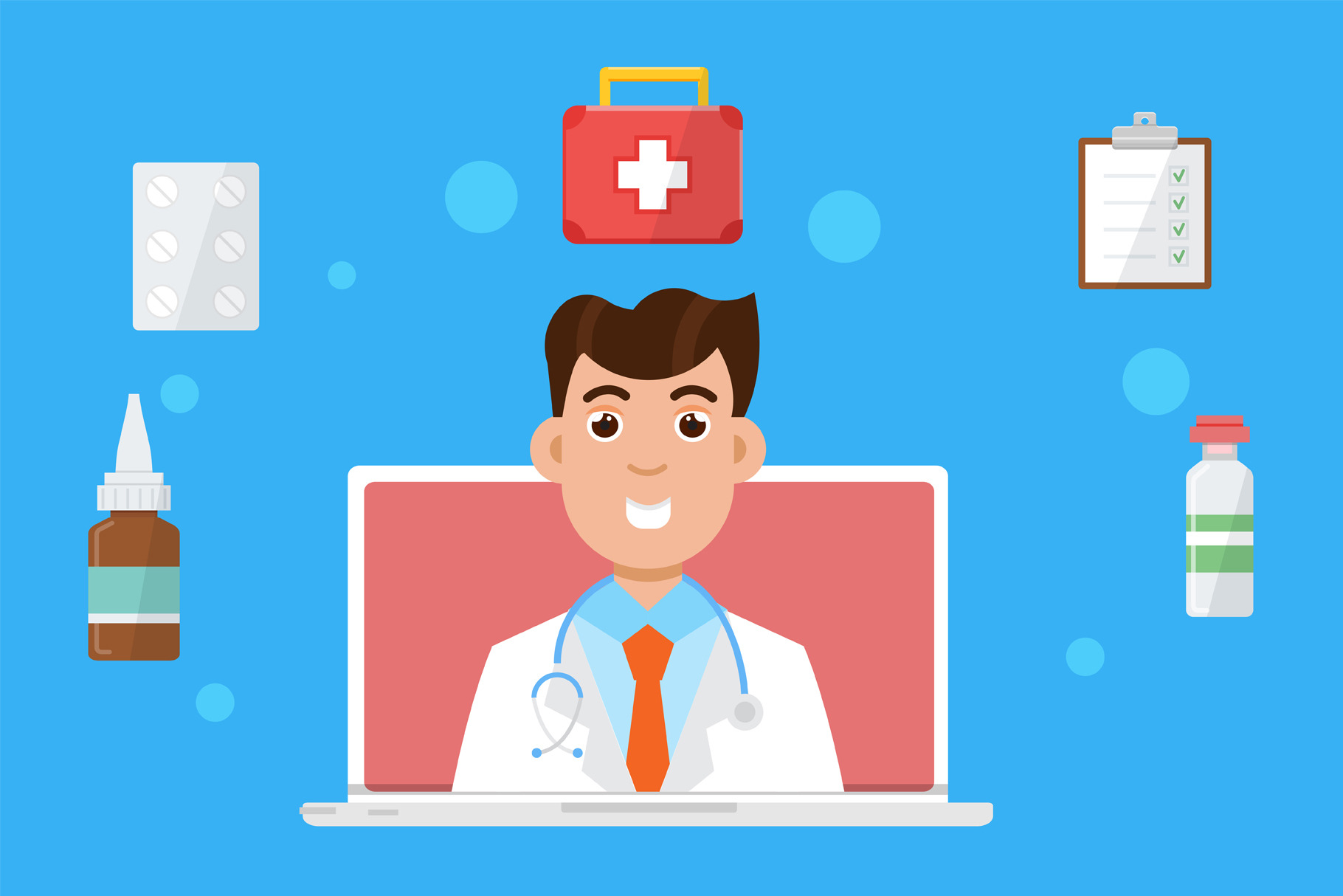 Pharmacy Doctor Online by Andrii Symonenko  Creative Market