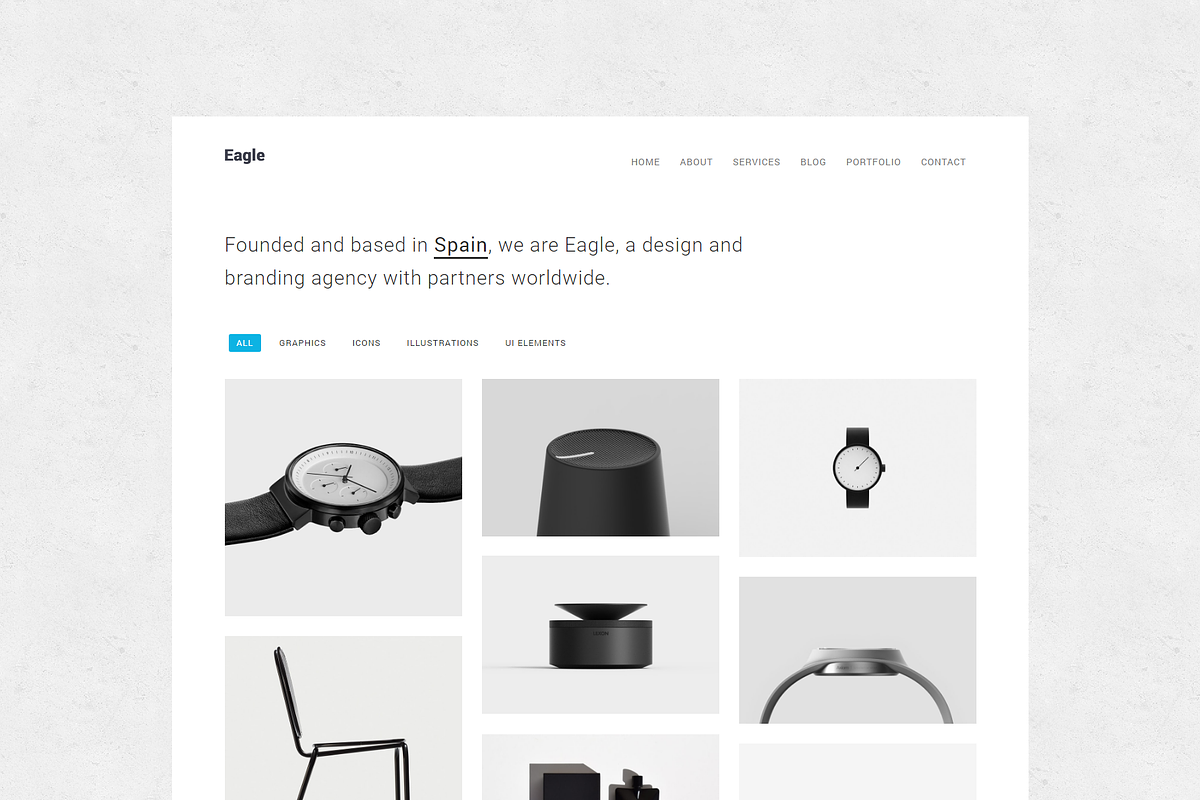 Eagle - Minimal WordPress Theme, a WordPress Template by Pichforest Studio (Photo 1 of 3)