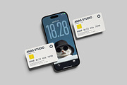 iPhone and Credit Card Mockup, an iPhone Mockup by AnasStudio (Thumbnail 13 of 13)