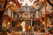 28 Autumn Harvest Digital Backdrops, a Background Graphic by 3Motional (Thumbnail 11 of 18)