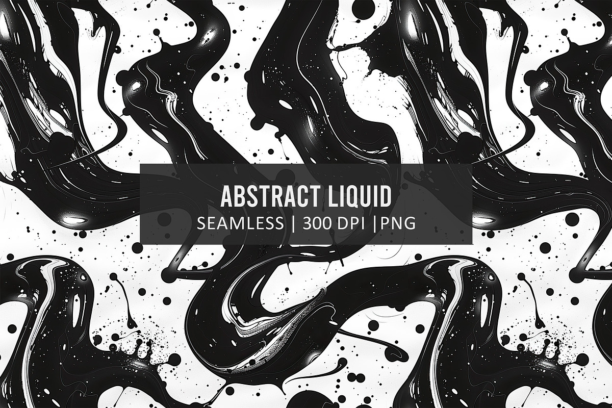 ABSTRACT LIQUID Seamless Pattern, a Pattern Graphic by AYAKA Studio Co. (Photo 1 of 9)