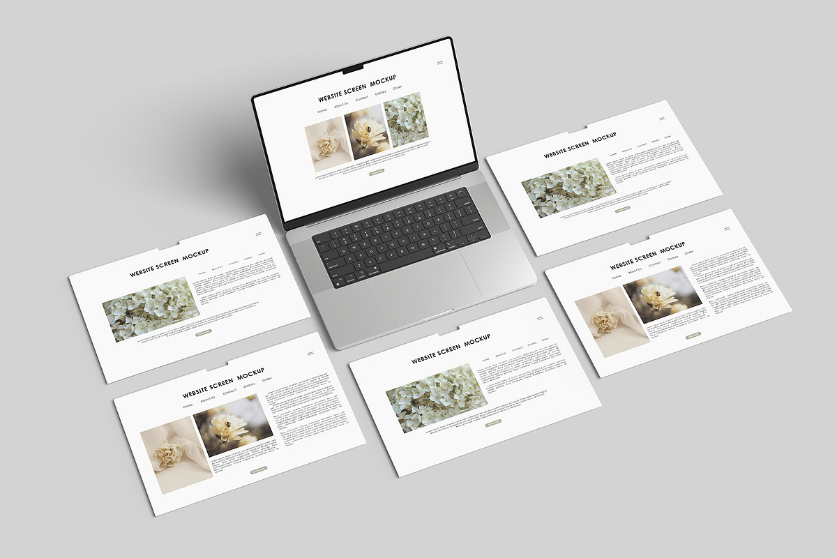 Laptop Screen Mockup, a Mac Mockup by Graphicbars (Photo 9 of 11)