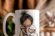 Whimsical Woodland Animals Girl Love, a Graphic by one-touch (Thumbnail 3 of 7)