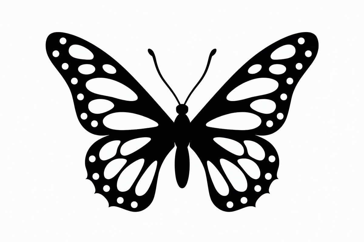 butterfly laser cut design, an Illustration by Creativeshirt (Photo 10 of 13)