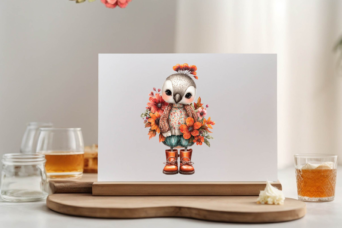 Cute Autumn Peacock Sublimation Clip, an Animal Illustration by SVGArt (Photo 4 of 9)