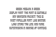 Greek Meswax - Typeface Font, a Sans Serif Font by Iqsiart Studio (Thumbnail 2 of 6)