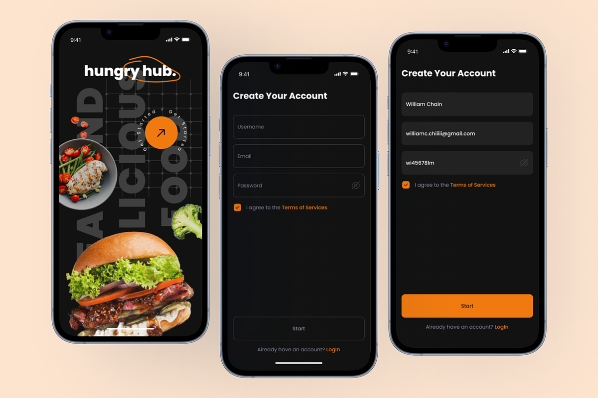 Hungry Hub - Food App UI Kit, an UI Kit Template by Digibulbo (Photo 7 of 8)