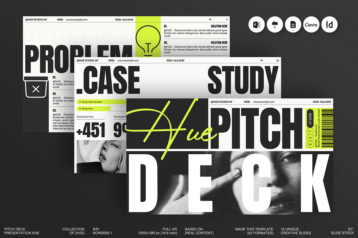 HUE | Pitch Deck Presentation, a Presentation Template by SlideStock (Photo 2 of 10)