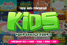 Kids Font Bundle V1 - SALE