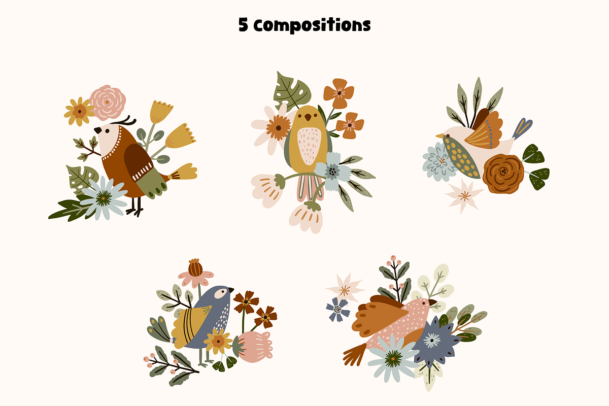 Garden Harmony Vector Set, an Object Graphic by Digitaliya (Photo 5 of 8)