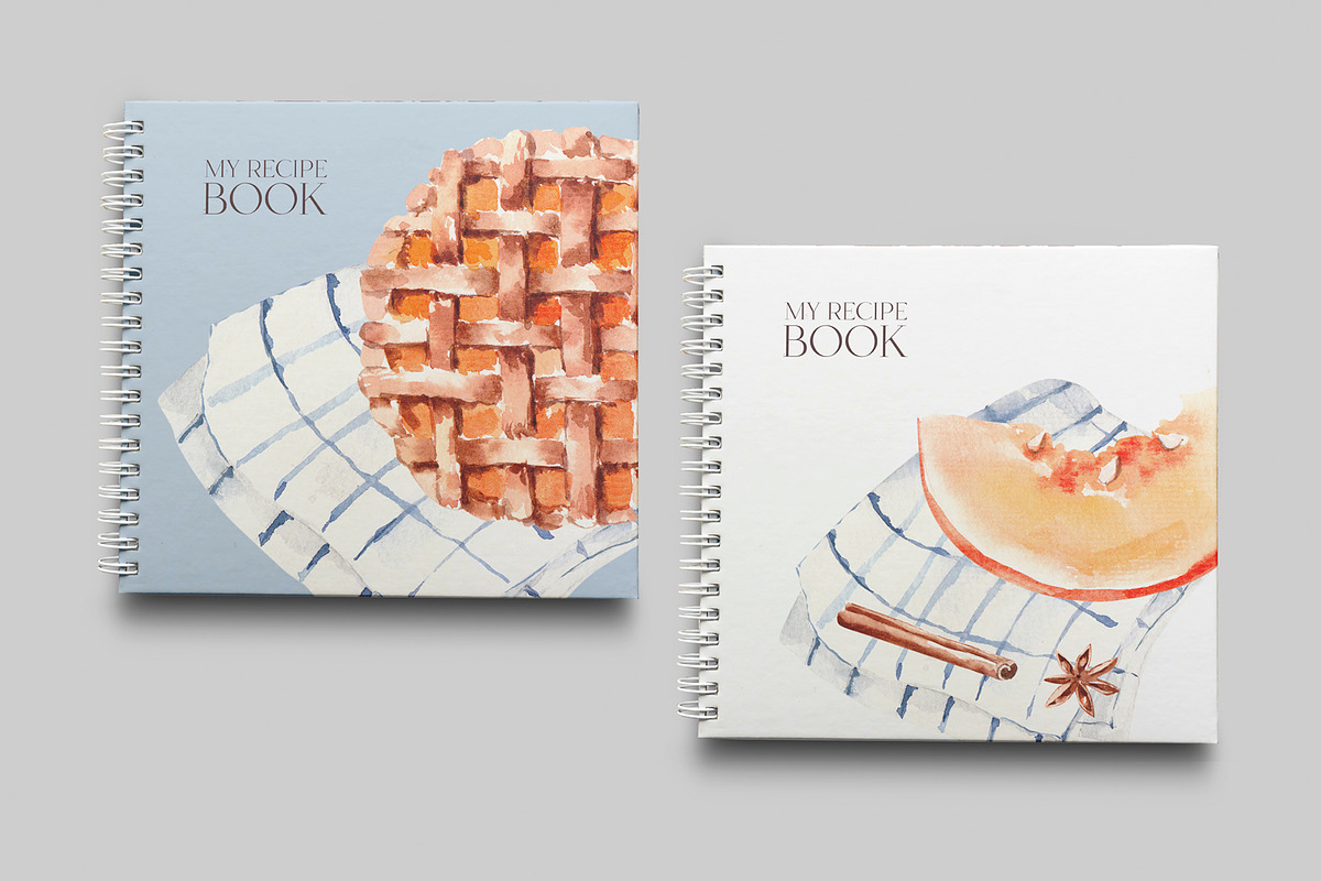 Watercolor Pumpkin Pie, a Food Illustration by YuliyaArtGarden (Photo 4 of 4)