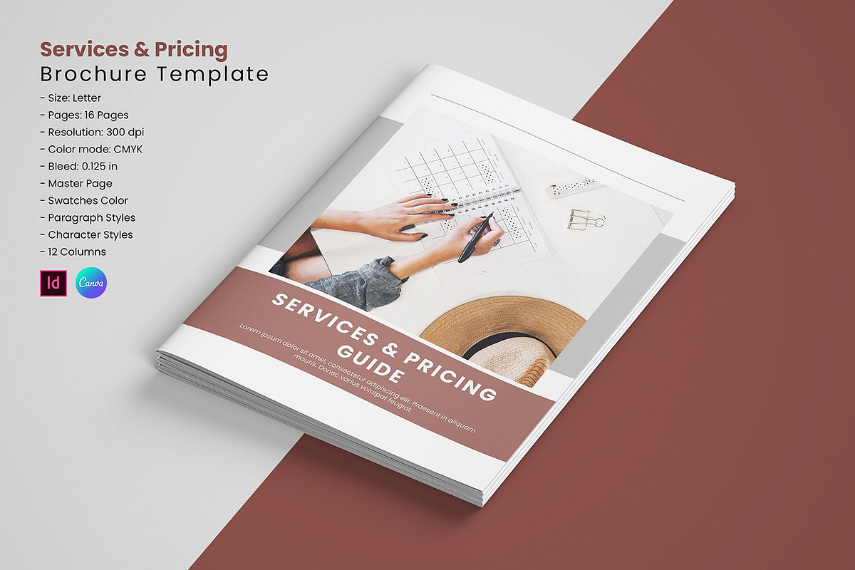Service & Pricing Guide Template, a Brochure Template by Template Shop (Photo 1 of 8)