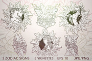 Zodiac Creator's Kit - Element Earth, an Illustration by AntonPix Studio (Thumbnail 1 of 11)