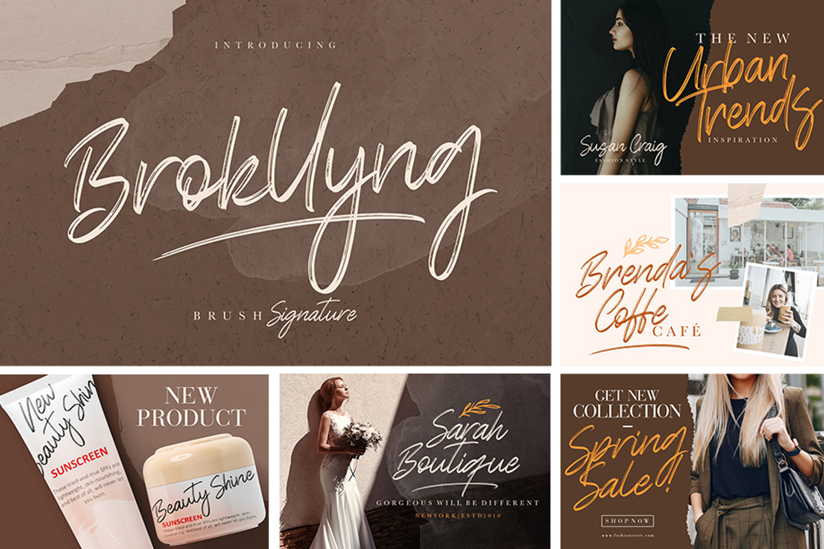 When Modern Meet Vintage Font Bundle, a Script Font by Creatype Studio (Photo 8 of 45)