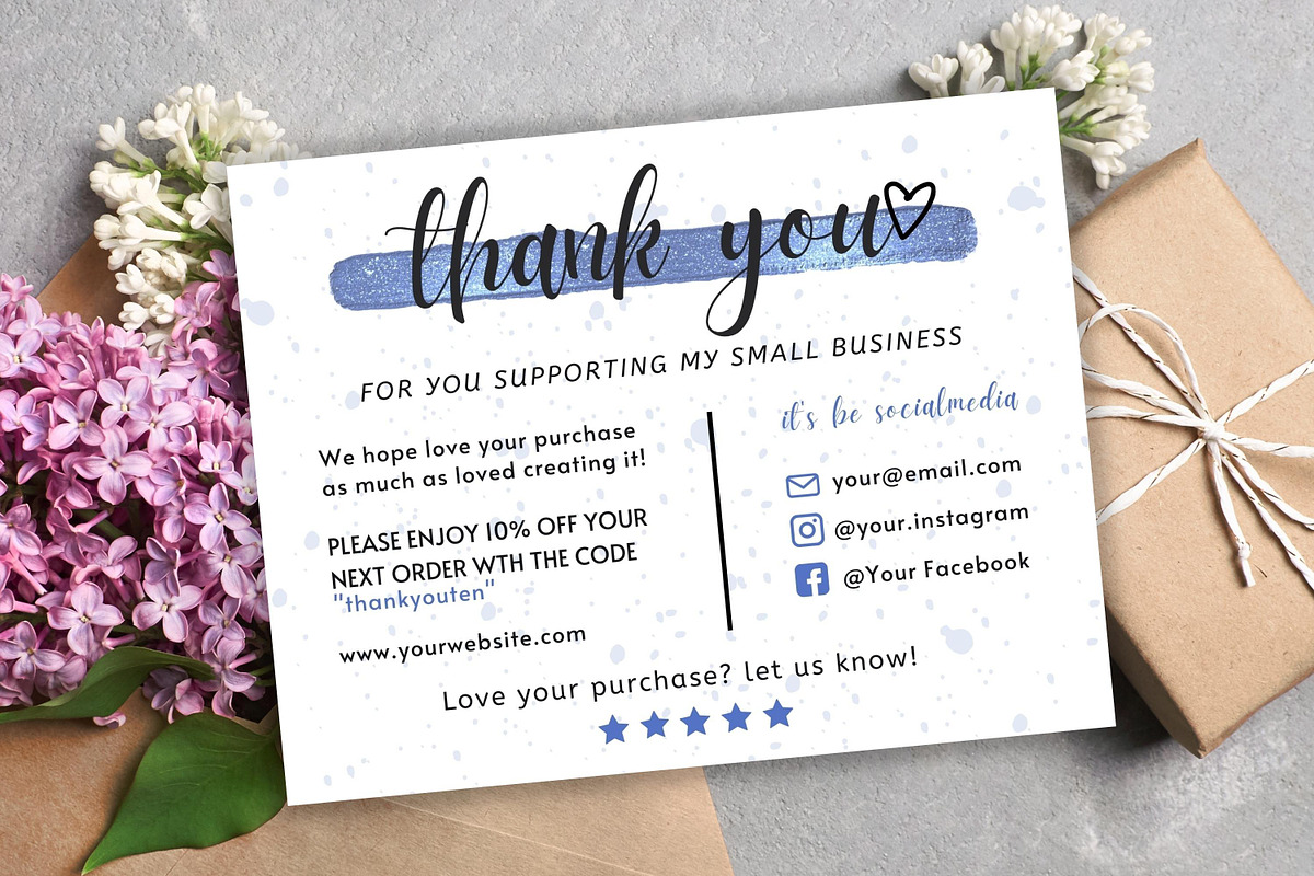 Thank You Card For Small Business #7, a Flyer Template by Oskar Wantopi (Photo 2 of 3)