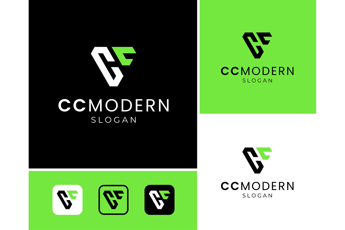 Letter CC Triangle Geometric Logo, a Branding & Logo Template by ika trisiana