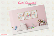 Cute Unicorn Watercolor Bundle, a Person Illustration by Apixsala (Thumbnail 4 of 5)