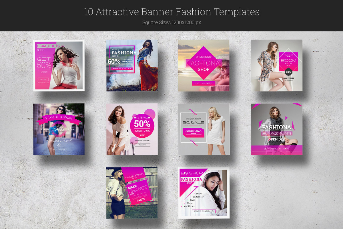 Fashiona | Instagram Fahion Banner, a Templates & Theme by Kongkow (Photo 2 of 4)