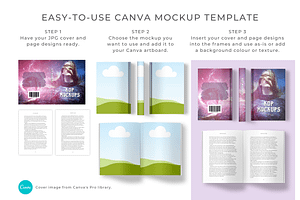 KDP Book Mockups For Canva