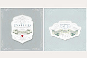 Set of ready design for invitations, an Illustration by ARSCOR (Thumbnail 4 of 6)