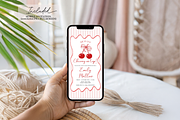 Cherry Baby Shower Invitation Bundle, an Invitation Template by VeliusCreativeStudio (Thumbnail 6 of 7)