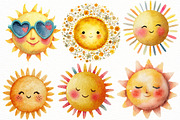 Spring Happy Sun Clipart, an Illustration by Designworld (Thumbnail 5 of 5)