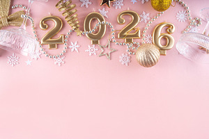 New year 2026 celebration greeting card background, a Holiday Photo by Rimma