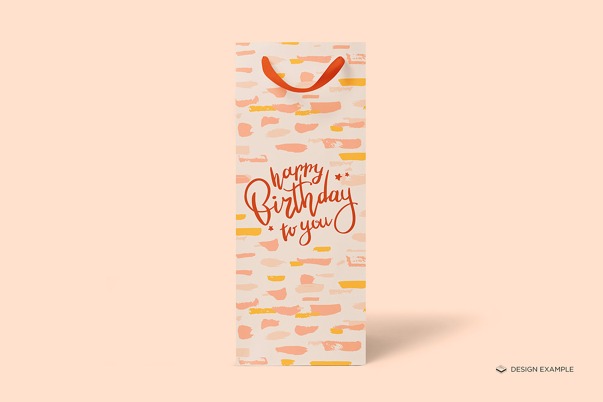 Wine Size Gift Bag Mock-up, a Print Template by Branda Keeps (Photo 7 of 17)
