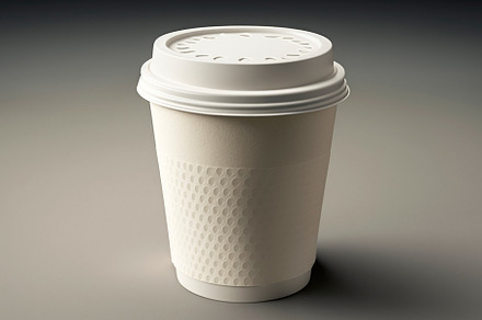 Disposable paper with lid Cup for hot coffee or tea. Ilustratio, an Object Illustration by SZ IMAGE