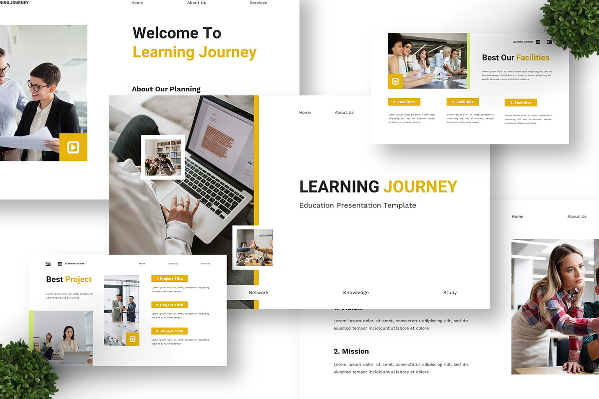 Learning Journey - Education PPT preview 4