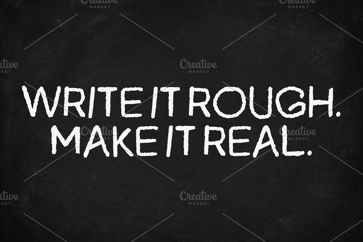 Gurat - Rough Handwritten Font, a Handwritten Font by Yogeeid Std (Photo 6 of 6)