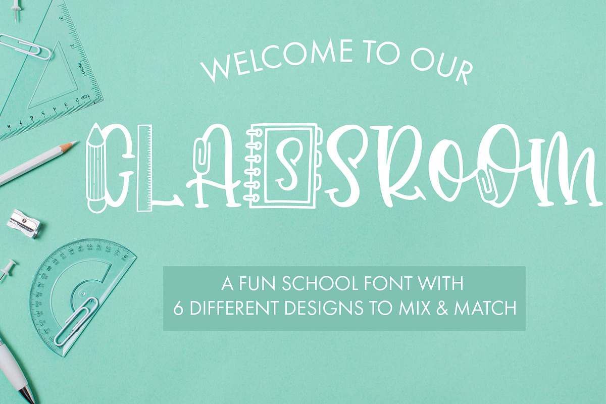 Classroom, a Handwritten Font by Freeling Design House (Photo 1 of 7)