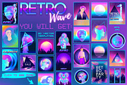 RETRO Wave. 30 design templates., a Person Illustration by Varvara Gorbash (Thumbnail 10 of 10)