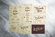 Playful Wedding Invitation Suite, an Invitation Template by The Good Store (Thumbnail 1 of 4)