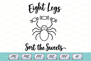 Halloween Spider Sorting Sweets
