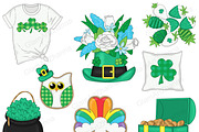 Saint Patrick's Day Clipart, a Seasonal Illustration by GlamArtZhanna (Thumbnail 3 of 4)
