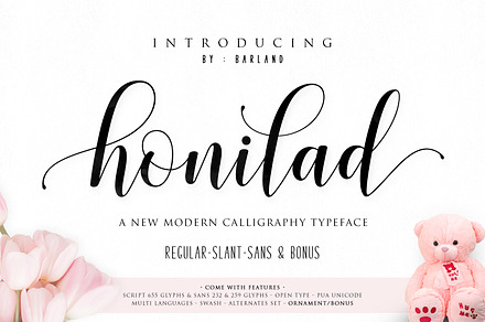 Honilad Script | 30 Off, a Script Font by Barland Design