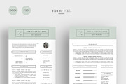 2 Page Resume & Cover Letter, a Resume Template by Glowing Pieces (Thumbnail 1 of 5)